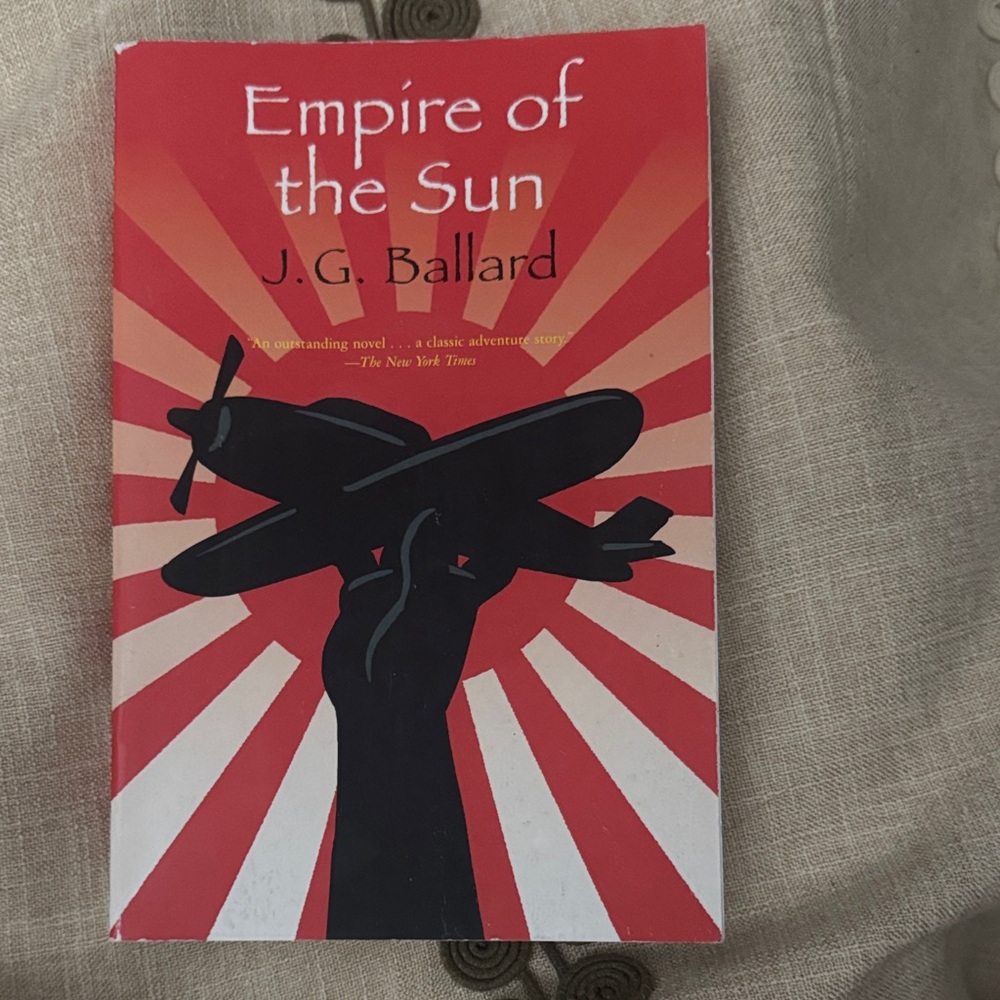 Empire of the Sun by J.G. Ballard - Red & Black Cover Paperback
